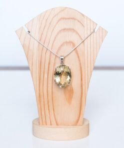 Lemon Quartz Pendant 925 Sterling Silver