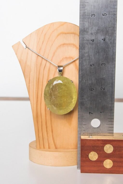 Lemon Quartz Pendant 925 Sterling Silver - Image 6