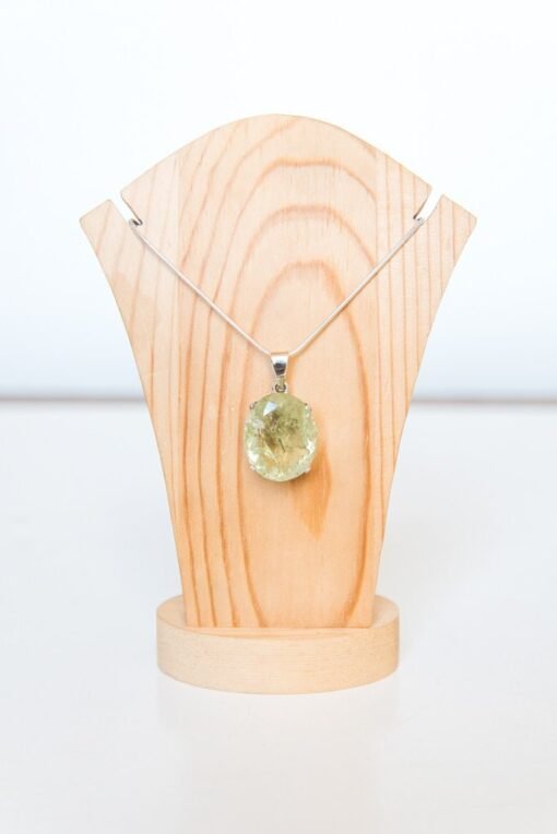 Lemon Quartz Pendant 925 Sterling Silver