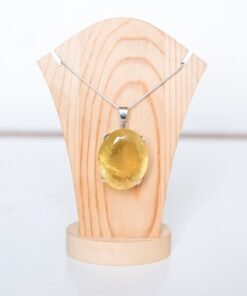 Lemon Quartz Pendant 925 Sterling Silver