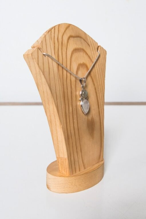 Moonstone and Labradorite Pendant |  925 Sterling Silver - Image 3