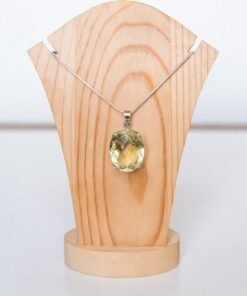 Lemon Quartz Pendant 925 Sterling Silver