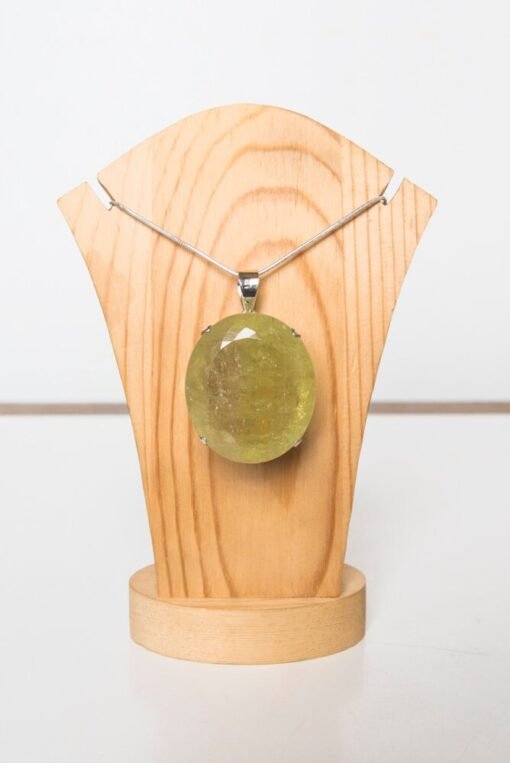 Lemon Quartz Pendant 925 Sterling Silver