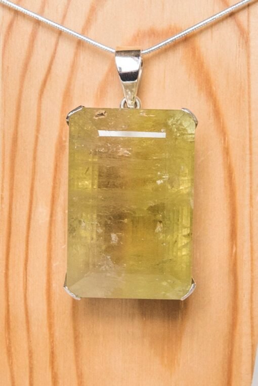 Lemon Quartz Pendant 925 Sterling Silver - Image 2