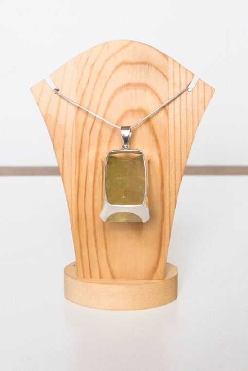 Lemon Quartz Pendant 925 Sterling Silver - Image 5