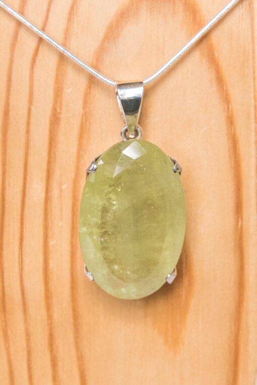Lemon Quartz Pendant 925 Sterling Silver - Image 2