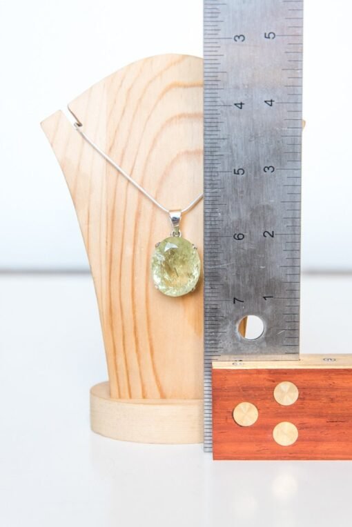 Lemon Quartz Pendant 925 Sterling Silver - Image 6