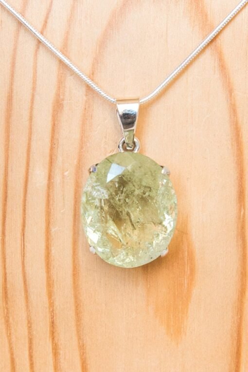 Lemon Quartz Pendant 925 Sterling Silver - Image 2