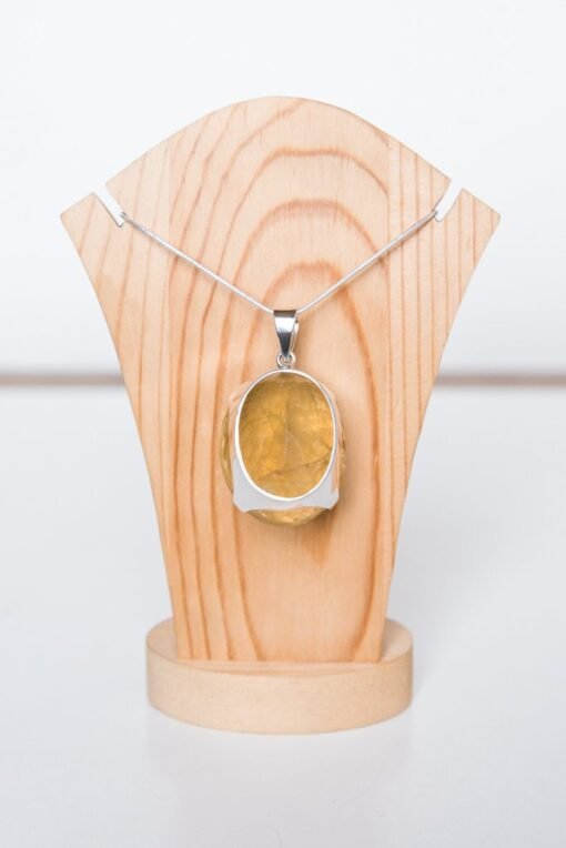 Lemon Quartz Pendant 925 Sterling Silver - Image 5