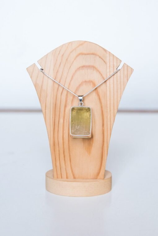 Lemon Quartz Pendant 925 Sterling Silver - Image 5