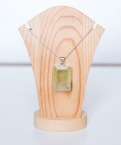 Lemon Quartz Pendant 925 Sterling Silver