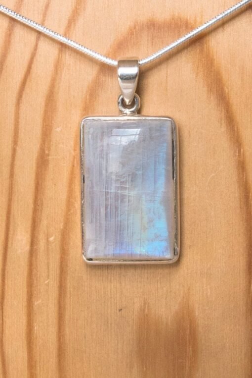 Rainbow Moonstone Pendant | 925 Sterling Silver - Image 2