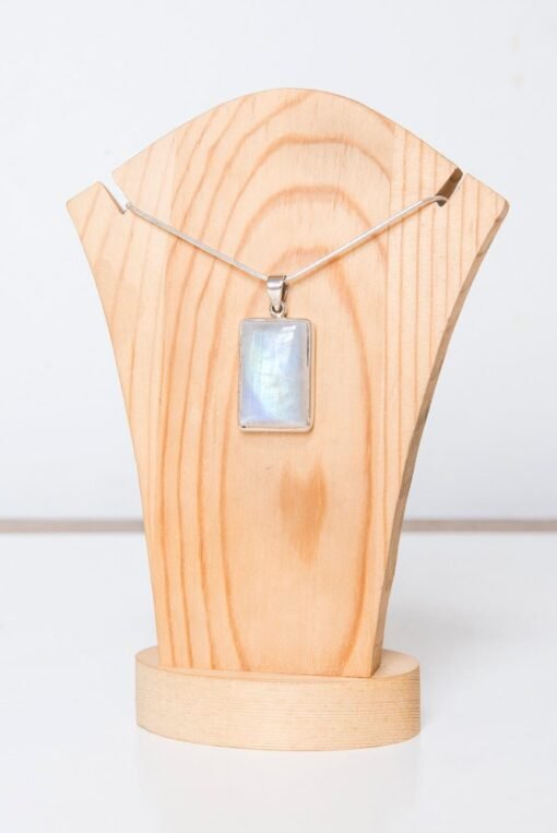 Rainbow Moonstone Pendant | 925 Sterling Silver