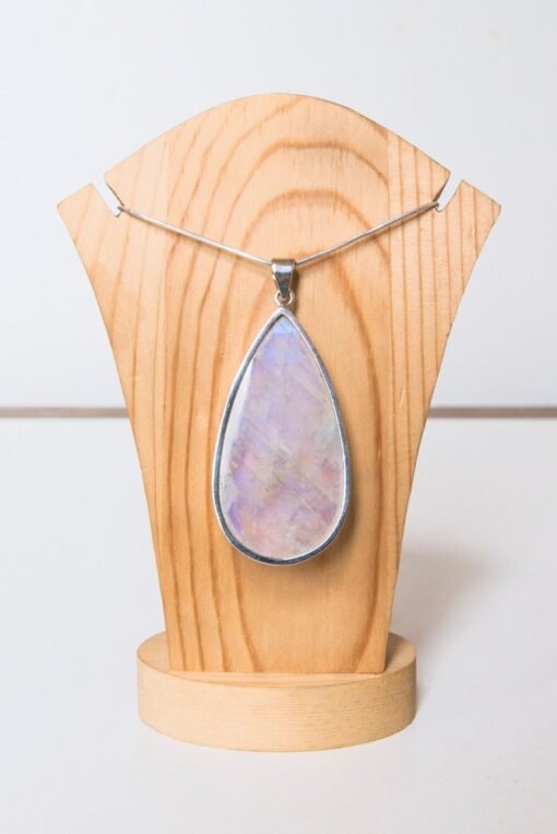 Rainbow Moonstone Pendant | 925 Sterling Silver - Image 5