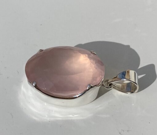 Rose Quartz Pendant | 925 Sterling Silver - Image 2