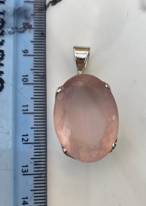 Rose Quartz Pendant | 925 Sterling Silver - Image 5