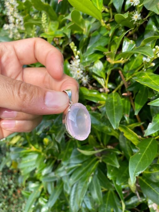 Rose Quartz Pendant | 925 Sterling Silver - Image 6