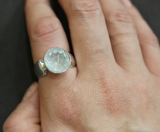Aquamarine Ring | 925 Sterling Silver - Image 3