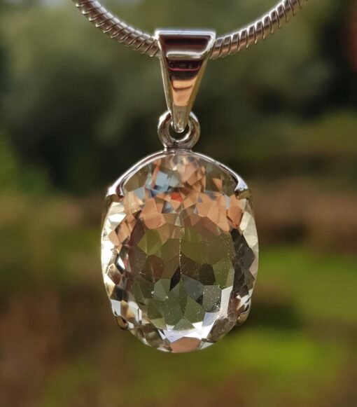 Prasiolite | Green Amethyst Pendant | 925 Sterling Silver - Image 3
