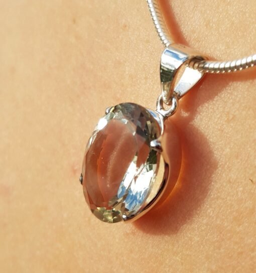 Prasiolite | Green Amethyst Pendant | 925 Sterling Silver - Image 6