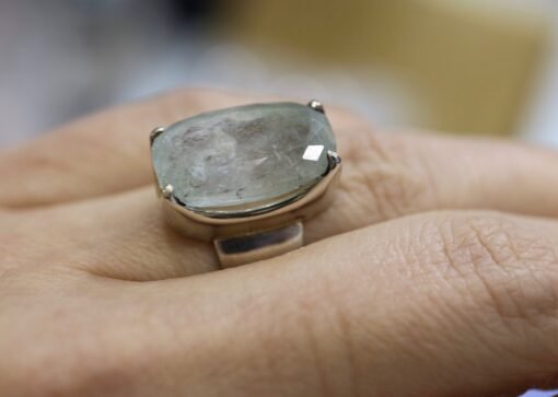 Aquamarine Ring | 925 Sterling Silver - Image 2