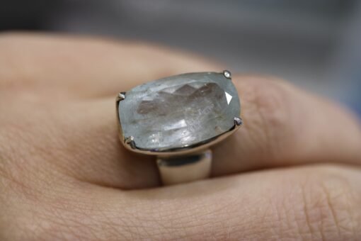 Aquamarine Ring | 925 Sterling Silver - Image 4
