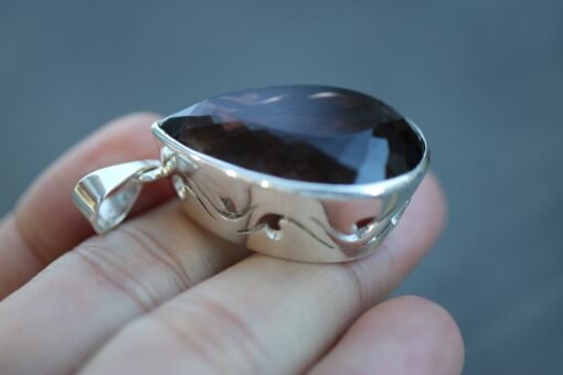 Smoky Quartz Pendant | 925 Sterling Silver - Image 6