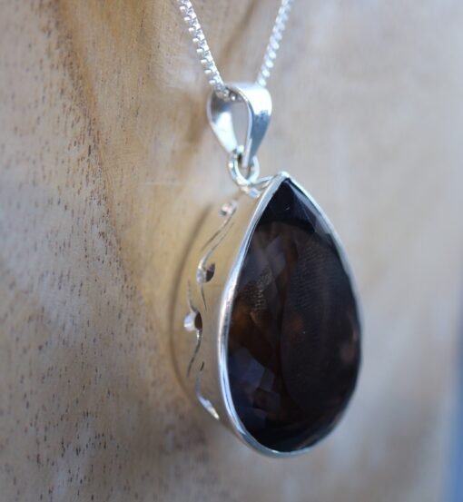 Smoky Quartz Pendant | 925 Sterling Silver - Image 5