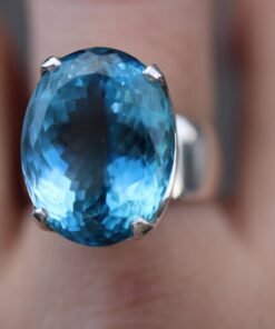 Blue Topaz Ring | 925 Sterling Silver
