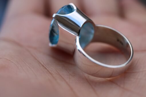 Blue Topaz Ring | 925 Sterling Silver - Image 3