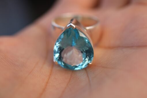Blue Topaz Ring | 925 Sterling Silver - Image 4