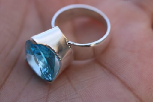 Blue Topaz Ring | 925 Sterling Silver - Image 3
