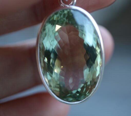 Prasiolite | Green Amethyst Pendant | 925 Sterling Silver - Image 5
