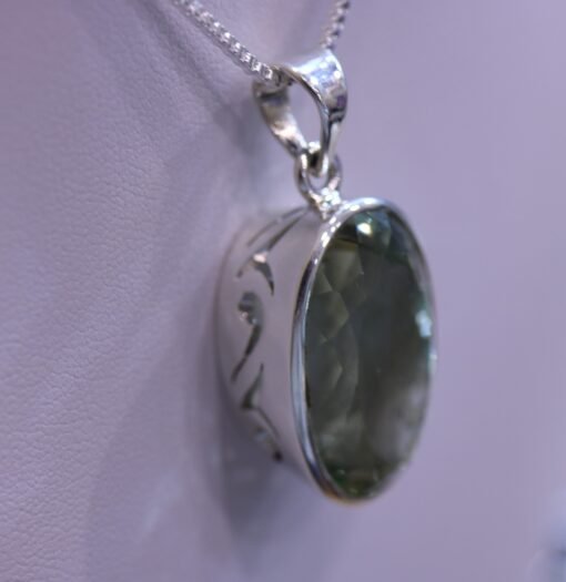 Prasiolite | Green Amethyst Pendant | 925 Sterling Silver - Image 6
