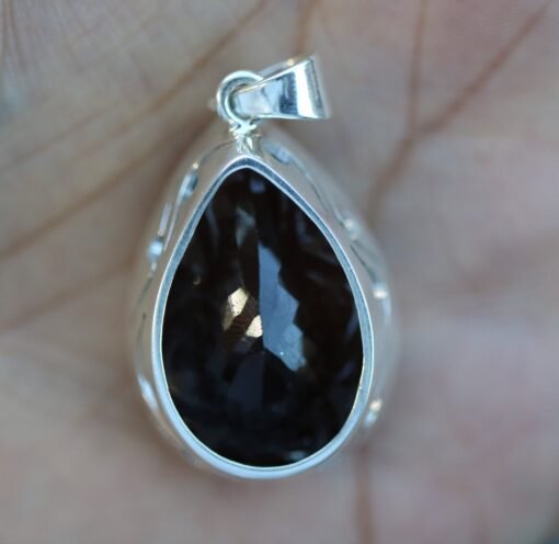 Smoky Quartz Pendant | 925 Sterling Silver - Image 8