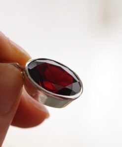 Garnet Pendant | 925 Sterling Silver