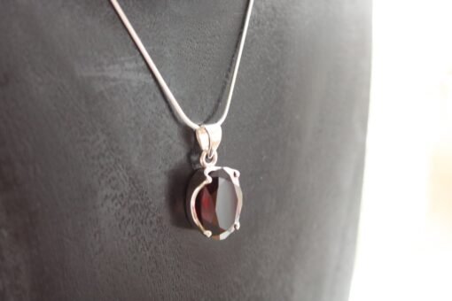 Garnet Pendant | 925 Sterling Silver
