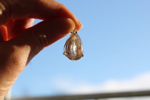 Rutilated Quartz Pendant in 925 Sterling Silver casing - Image 4