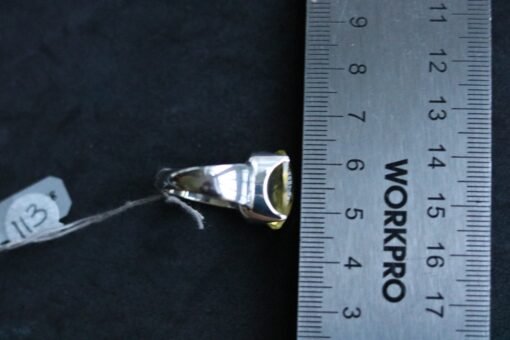 Lemon Quartz Ring 925 Sterling Silver - Image 6