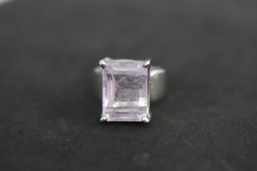 Kunzite Adjustable Ring | 925 Sterling Silver - Image 2