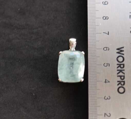 Aquamarine Pendant 925 Sterling Silver - Image 9