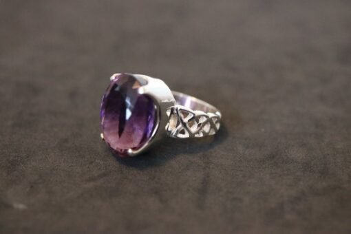 Amethyst Ring 925 Sterling Silver - Image 5
