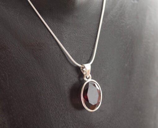 Garnet Pendant | 925 Sterling Silver - Image 2