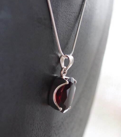Garnet Pendant | 925 Sterling Silver - Image 3