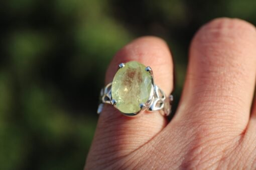 Lemon Quartz Ring 925 Sterling Silver - Image 4