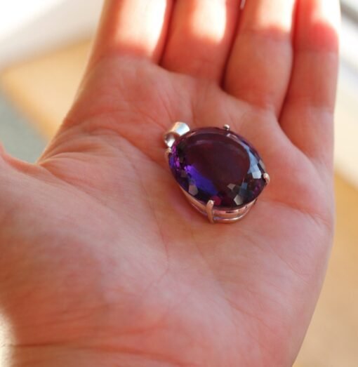 Amethyst Pendant 925 Sterling Silver - Image 4