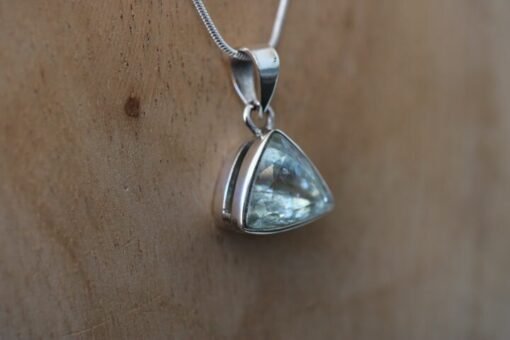 Aquamarine Pendant 925 Sterling Silver - Image 2