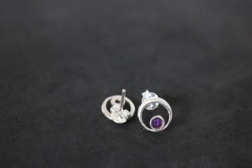 Amethyst 925 Sterling Silver Stud Earrings - Image 3