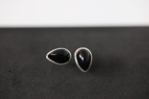 Black Onyx 925 Sterling Silver Stud Earrings - Image 5
