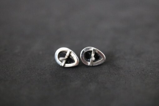 Black Onyx 925 Sterling Silver Stud Earrings - Image 6